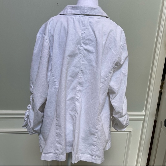 Torrid White Linen Blazer Size 2XL - Picture 3 of 9
